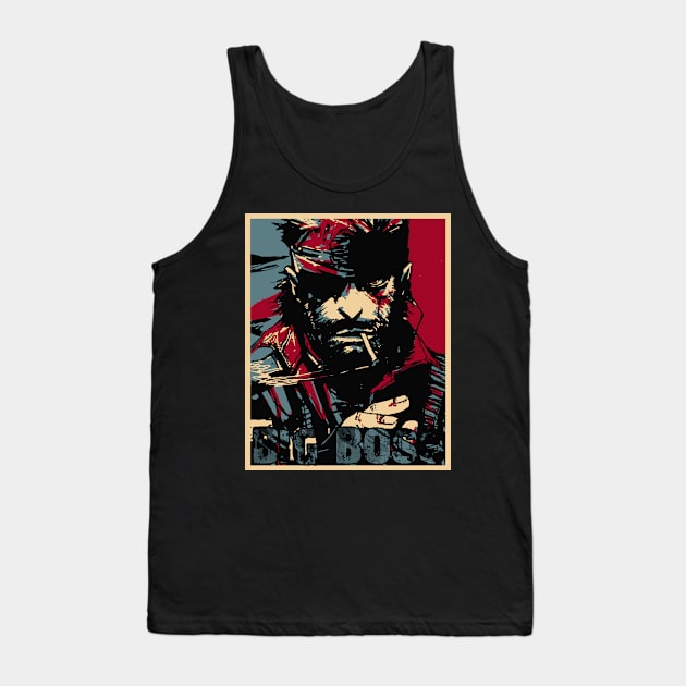 Metal Gear Solid Big Boss Tank Top by Kaniart